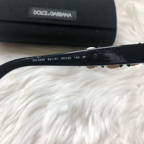 Dolce and Gabbana Spanish Rose Cat Eye Sunglasses - Picture 4 of 7